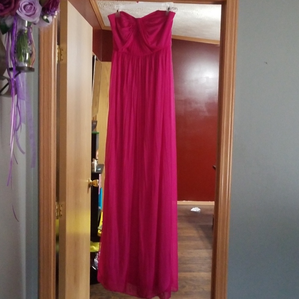 Fuchsia briesmaid dress/prom dress